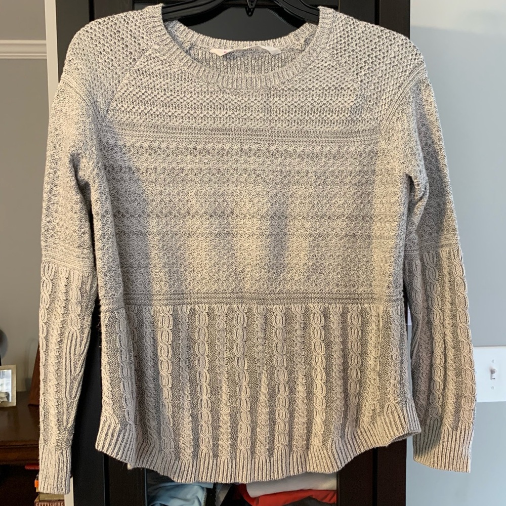 Gray Athleta cable knit sweater